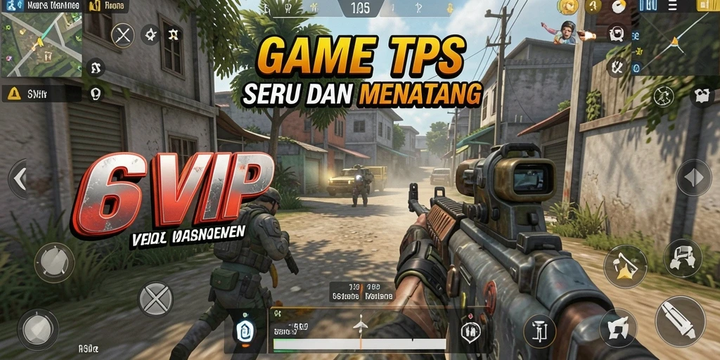 Tampilan gameplay seru dari 6SVIP dalam aksi TPS.