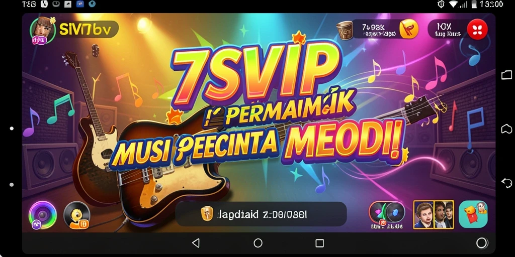 Screenshot 7SVIP menampilkan gameplay yang menarik dan interaktif dengan musik.