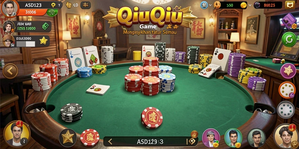 Tampilan gameplay QiuQiu yang mengasyikkan dari ASD123.