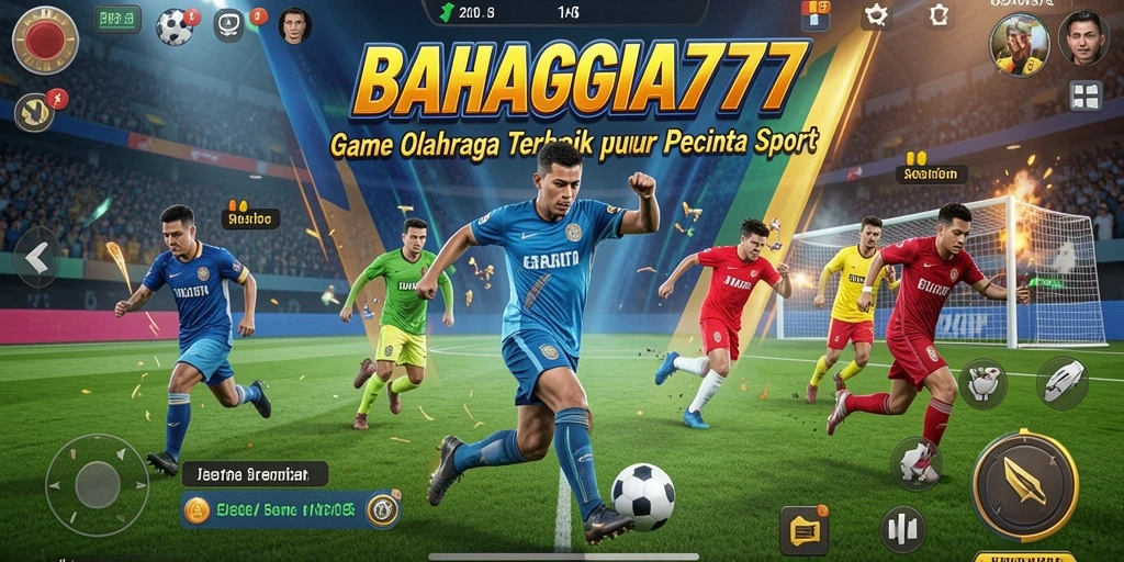 Tangkapan layar gameplay BAHAGIA777 dengan aksi seru di lapangan.