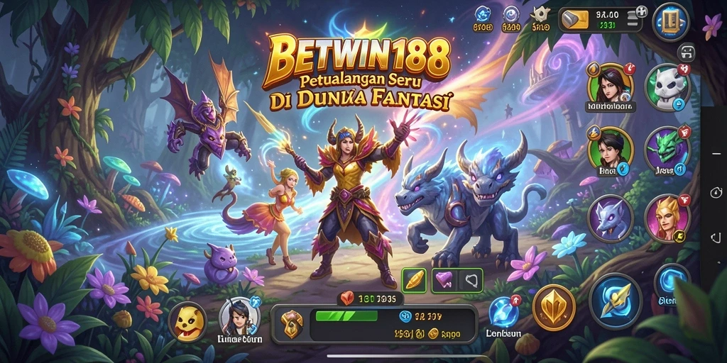 Tampilan gameplay BETWIN188 yang menakjubkan dan seru.