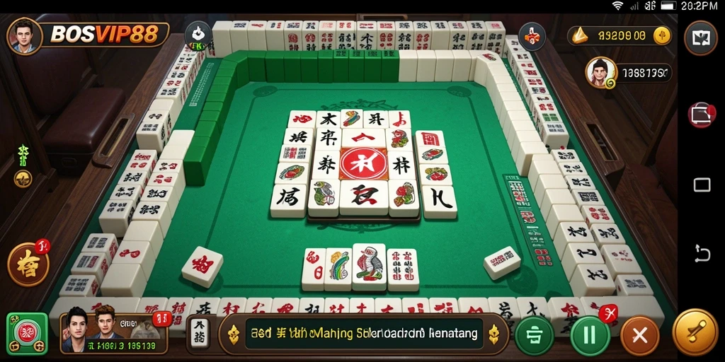 Tampilan utama BOSVIP88 dengan gameplay Mahjong yang menarik.