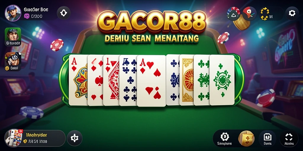 Tampilan gameplay seru GACOR88 dengan pemain lain.