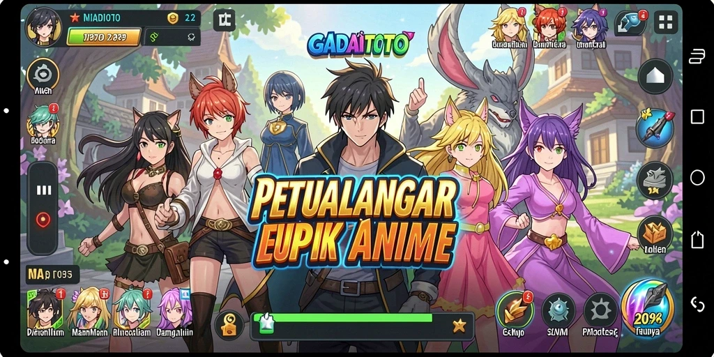 Tampilan antarmuka gameplay GADAITOTO yang menarik dan penuh aksi.