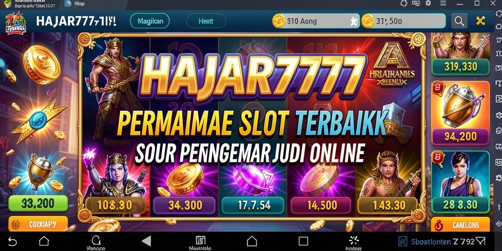 Gameplay menarik dan seru di aplikasi HAJAR777