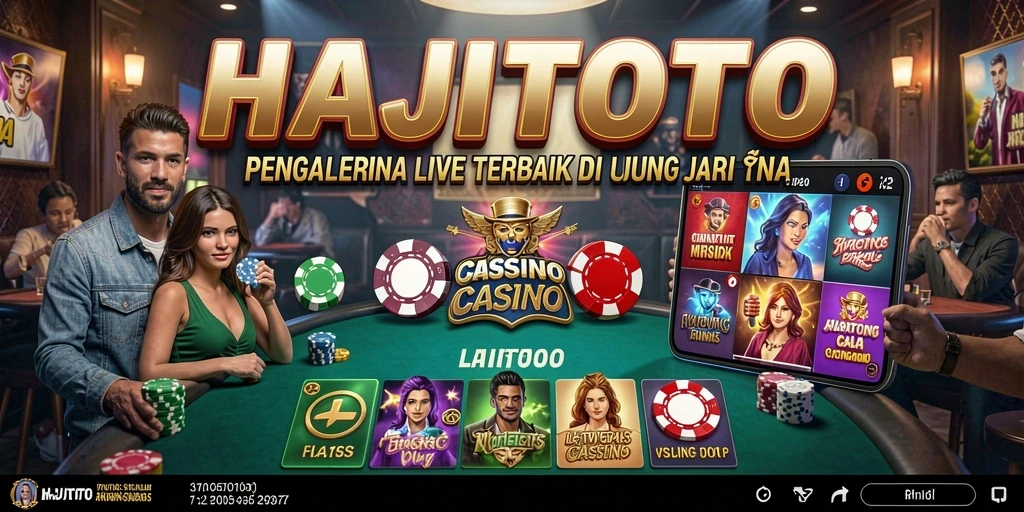 Tampilan menarik dari gameplay Live Casino di HAJITOTO.