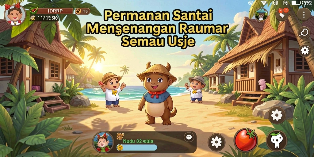 Tampilan gameplay seru dari IDRRP yang menghibur dan menarik.