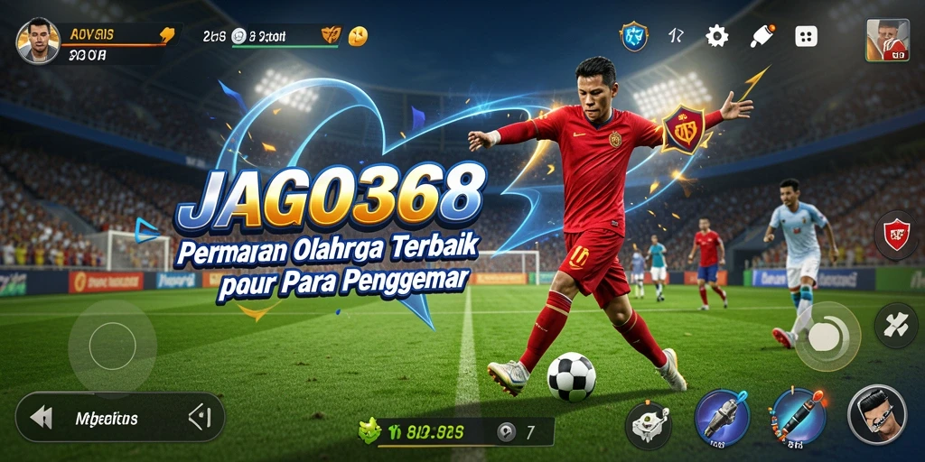 Tangkapan layar utama dari JAGO368 menunjukkan aksi seru dalam pertandingan olahraga.