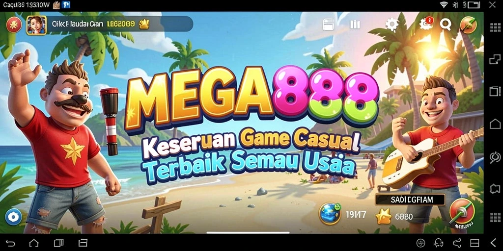 Tampilan Gameplay MEGA888 yang Menyenangkan dan Menghibur.