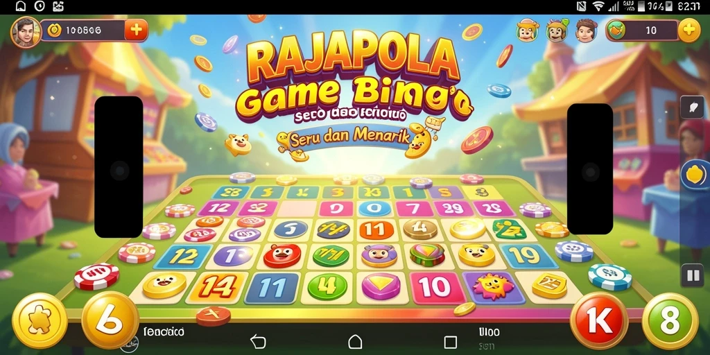 Tampilan screenshot utama RAJAPOLA dengan gameplay Bingo yang menarik dan interaktif.