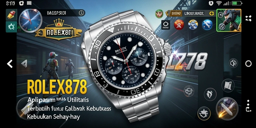 Tampilan utama ROLEX878 yang menampilkan fitur-fitur utilitas terbaru.