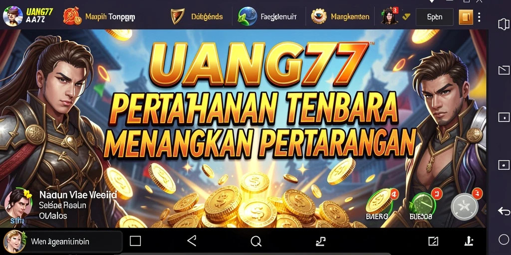 Tampilan menakjubkan dari gameplay UANG77 di Tower Defense.